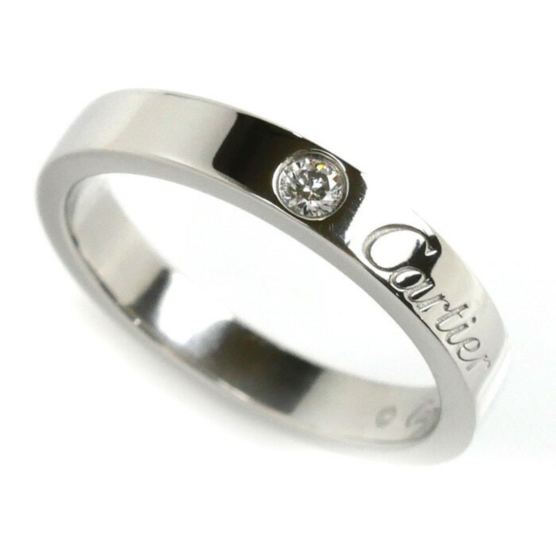 Cartier Platinum Platinum 950 Band Ring (Pre-Owned)