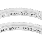 Tiffany Platinum Platinum 950 Band Ring (Pre-Owned)