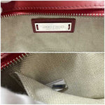 Jimmy Choo Red Color Leather Handbag Shoulder Bag (Pre-Owned)