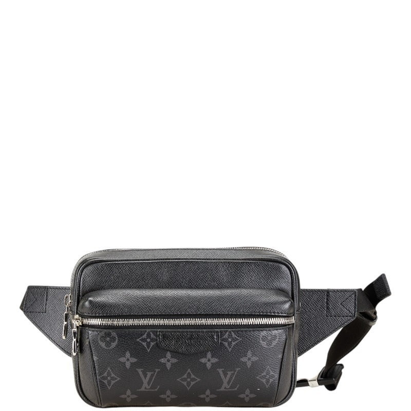 Louis Vuitton Monogram Eclipse Black Monogram Eclipse Noir Taigarama Pvc Leather Fanny Pack (Pre-Owned)