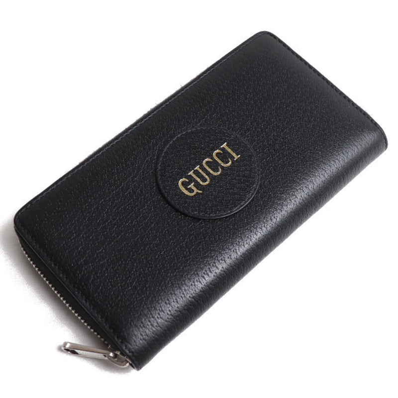 Gucci Black Leather Long Wallet (Bi-Fold) (Pre-Owned)