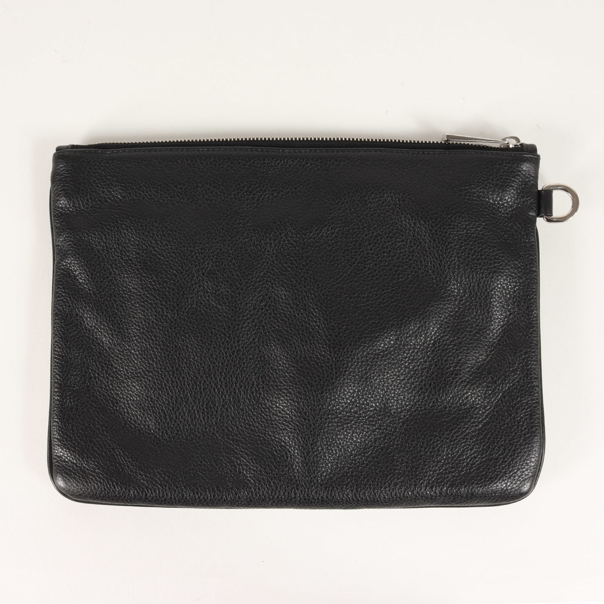 Jimmy Choo Black Leather Clutch Bag (Pre-Owned)