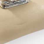 Salvatore Ferragamo Beige Leather Shoulder Bag (Pre-Owned)