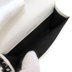 Chanel Black White Caviar Leather Fanny Pack (Pre-Owned)