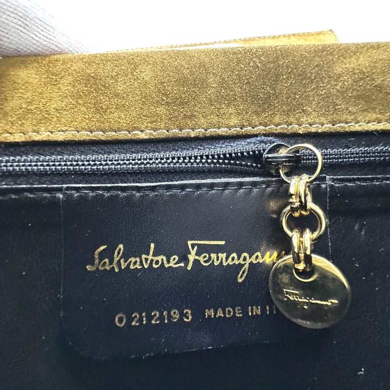 Salvatore Ferragamo Brown Leather Handbag (Pre-Owned)