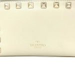 Valentino Garavani Beige Ivory Leather Wallet (Bi-Fold) (Pre-Owned)