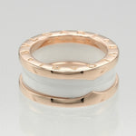 Bvlgari Pink Gold Ceramic Pink Gold (18K) Band Ring (Pre-Owned)