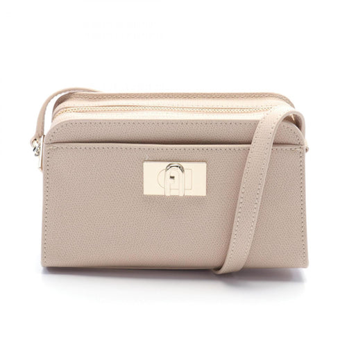 Furla Beige Leather Shoulder Bag (Pre-Owned)