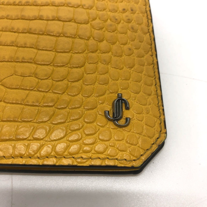 Jimmy Choo Yellow Leather Long Wallet (Bi-Fold) (Pre-Owned)