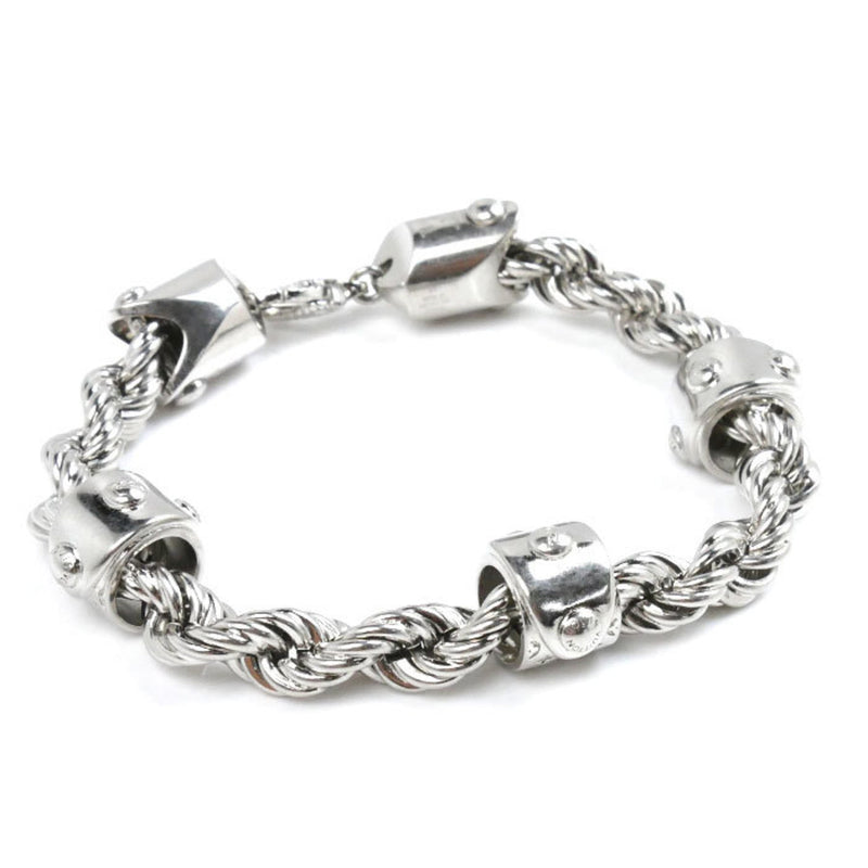 Louis Vuitton Silver Metal Charm Bracelet (Pre-Owned)