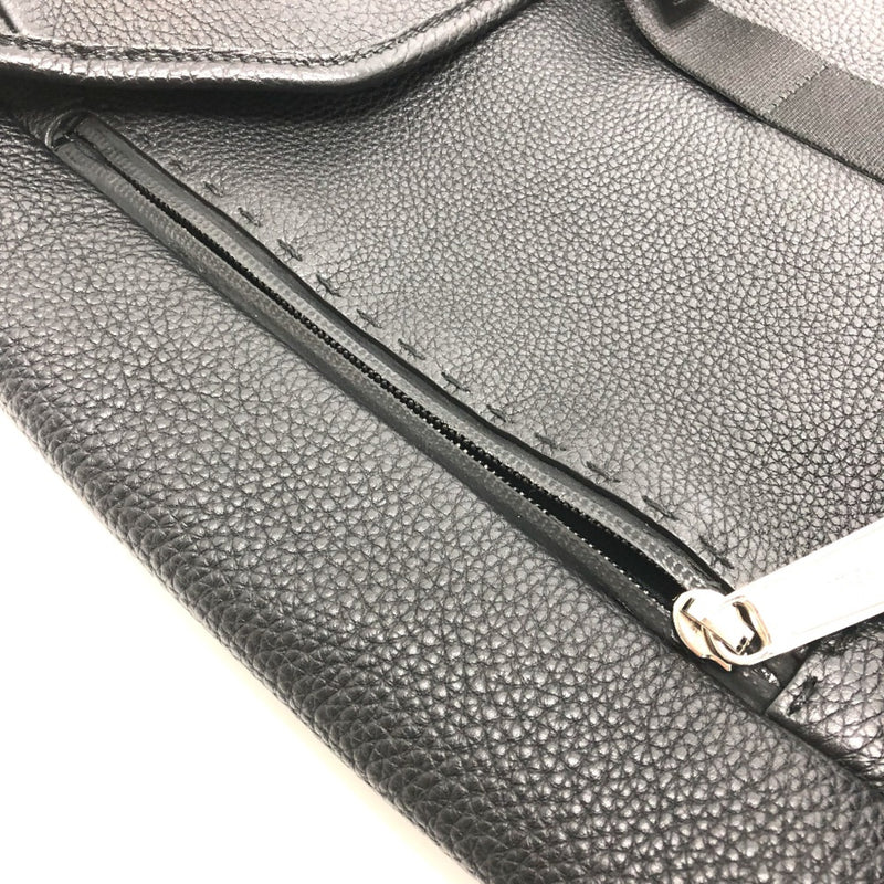 Fendi Black Leather Backpack (Pre-Owned)