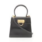 Salvatore Ferragamo Black Leather Handbag (Pre-Owned)