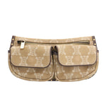 Celine Beige Brown Denim Fanny Pack (Pre-Owned)