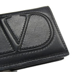 Valentino Garavani Black Leather Wallet (Bi-Fold) (Pre-Owned)