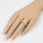 Cartier Clear White Gold (18K) Band Ring (Pre-Owned)