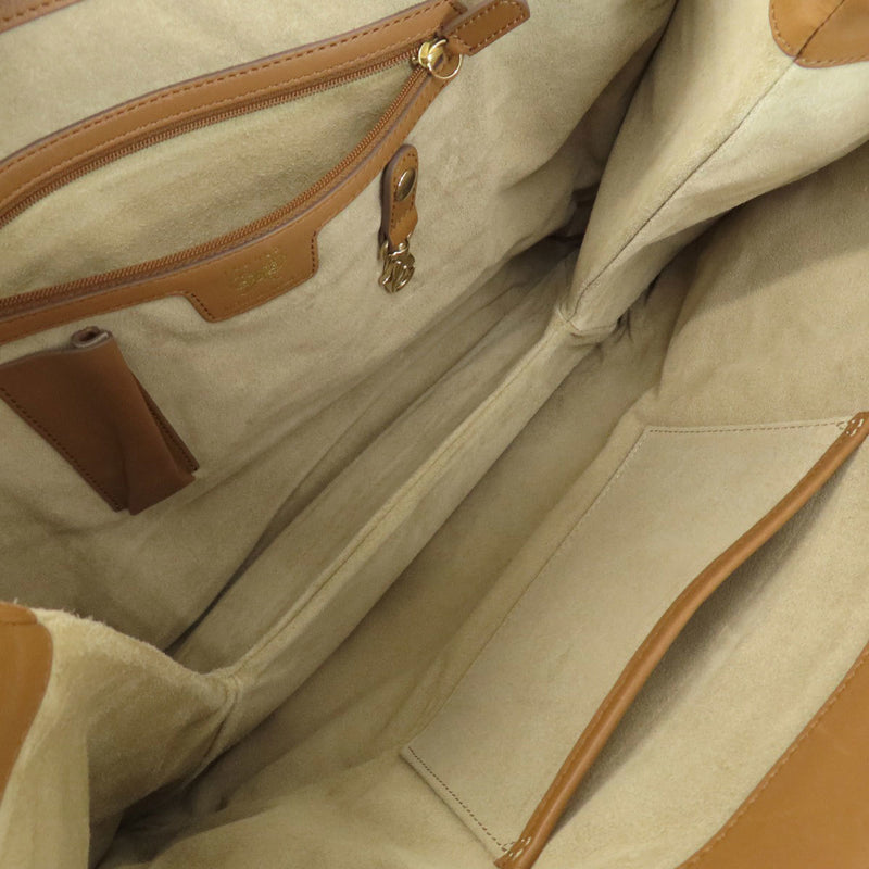 Anya Hindmarch Brown White Canvas Tote Bag (Pre-Owned)