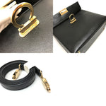 Salvatore Ferragamo Black Leather Handbag (Pre-Owned)