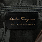 Salvatore Ferragamo Brown Leather Shoulder Bag (Pre-Owned)