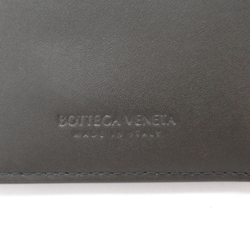 Bottega Veneta Gray Leather Card Wallet