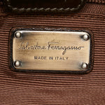 Salvatore Ferragamo Brown Leather Handbag Shoulder Bag (Pre-Owned)