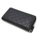 Gucci Black Leather Long Wallet (Bi-Fold) (Pre-Owned)