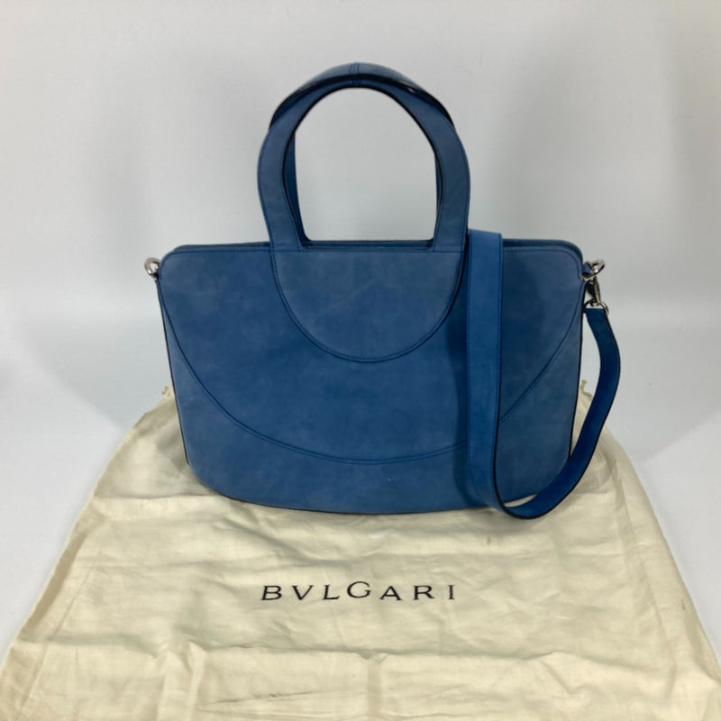 Bvlgari Blue Leather Handbag (Pre-Owned)