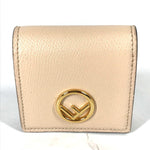 Fendi Beige Leather Coin Purse/Coin Case (Pre-Owned)