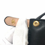 Fendi Peekaboo Black Leather Shoulder Bag (Pre-Owned)