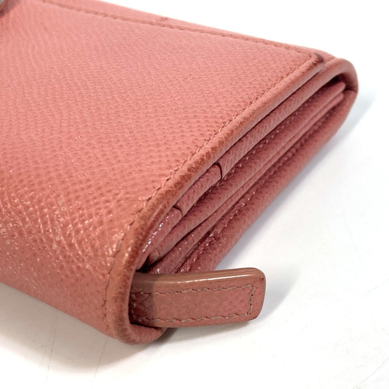 Bvlgari Pink Leather Long Wallet (Bi-Fold) (Pre-Owned)