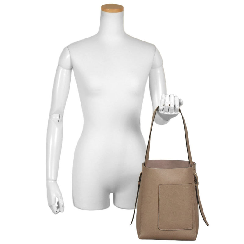 Valextra Beige Leather Handbag (Pre-Owned)