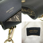 Jimmy Choo Black Canvas Shoulder Bag (Pre-Owned)