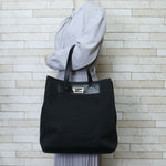 Fendi Black Canvas Tote Bag (Pre-Owned)