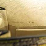 Valextra Beige Yellow Leather Shoulder Bag (Pre-Owned)