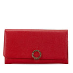 Bvlgari Bvlgari Bvlgari Red Color Leather Long Wallet (Bi-Fold) (Pre-Owned)