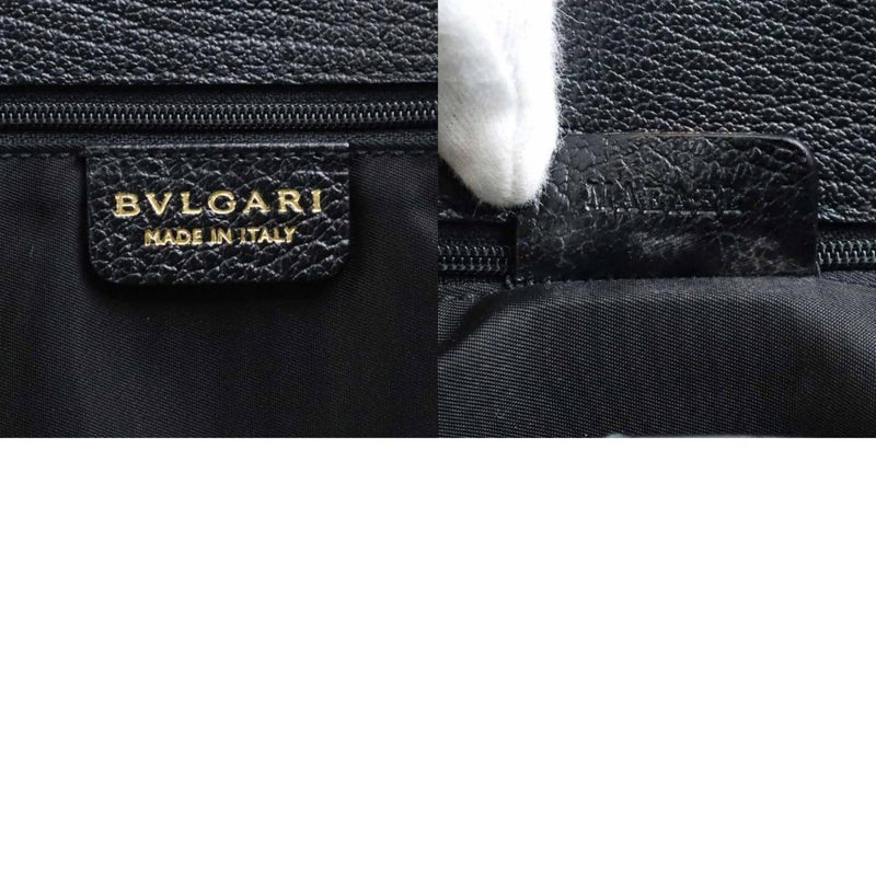 Bvlgari Black Leather Handbag (Pre-Owned)