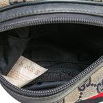 Gucci Navy Canvas Leather Fanny Pack (Pre-Owned)