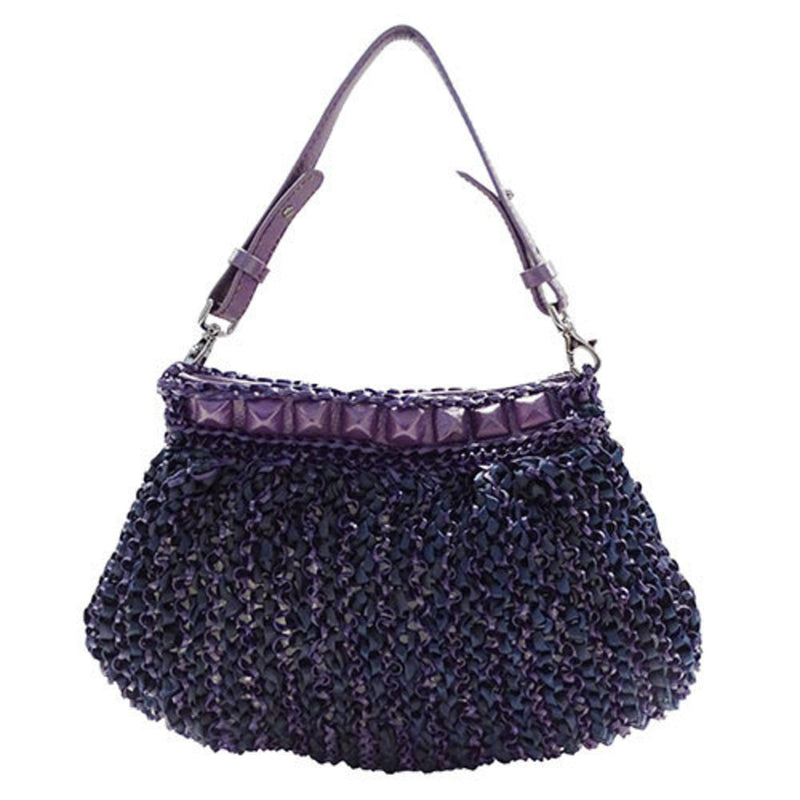 Anteprima Navy Purple Wire Handbag (Pre-Owned)