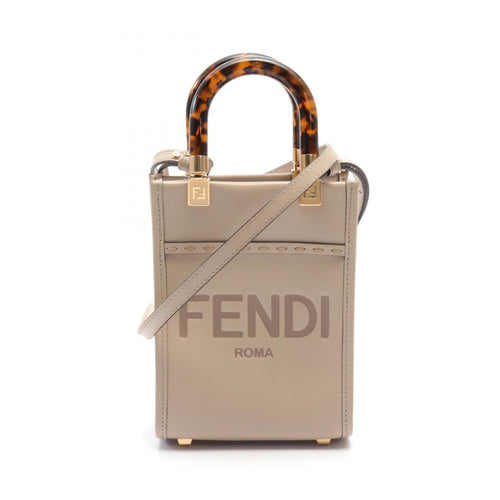 Fendi Beige Leather Handbag (Pre-Owned)