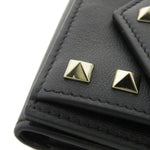 Valentino Garavani Black Leather Wallet (Bi-Fold) (Pre-Owned)