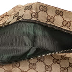 Gucci Beige Brown Canvas Leather Fanny Pack (Pre-Owned)