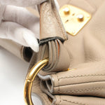 Miu Miu Beige Leather Shoulder Bag (Pre-Owned)