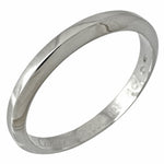 Cartier Silver Platinum 950 Band Ring (Pre-Owned)