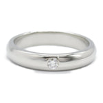 Cartier Clear Platinum 950 Band Ring (Pre-Owned)