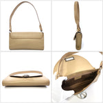 Salvatore Ferragamo Beige Leather Shoulder Bag (Pre-Owned)