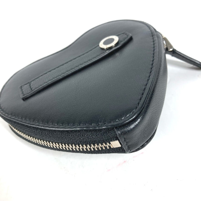 Bvlgari Black Leather Coin Purse/Coin Case (Pre-Owned)