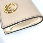 Fendi Beige Leather Coin Purse/Coin Case (Pre-Owned)