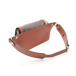 Louis Vuitton Brown Coated Canvas Leather Fanny Pack (Pre-Owned)