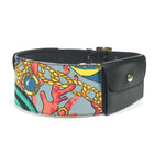 Celine Black Multi-Color Leather Silk Fanny Pack (Pre-Owned)