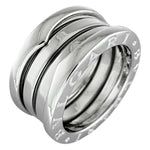 Bvlgari Silver White Gold (18K) Band Ring (Pre-Owned)