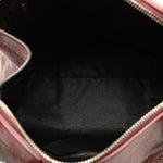 Bvlgari Wine Leather Handbag (Pre-Owned)